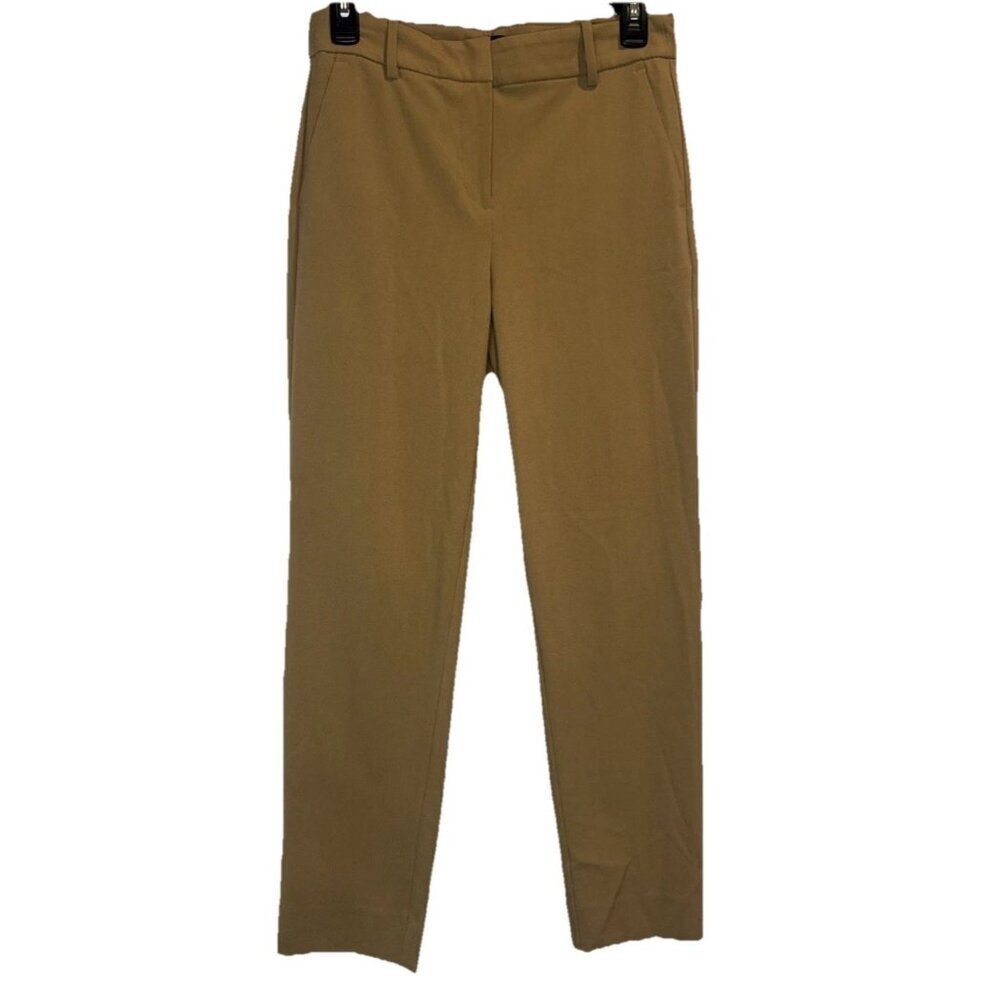 J.CREW Women’s Brown Ruby Cropped Pants Stretch Twill Sz 2 Casual Business